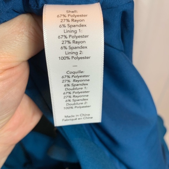 NWT Likely Sheila Asymmetrical Mini Dress Cerulean Blue  8 - Picture 9 of 11